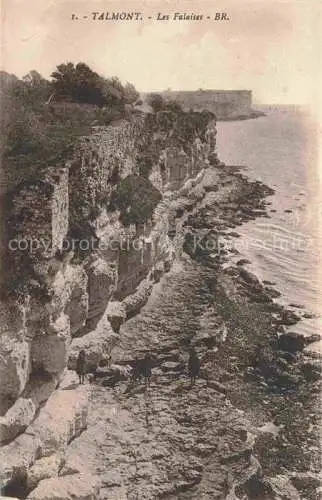 AK / Ansichtskarte Talmont Bourgenay_Saintes_17_Charente Maritime Les Falaises 