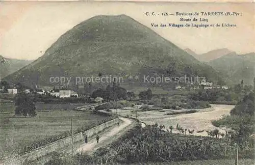 AK / Ansichtskarte Tardets Sorholus_Oloron Sainte Marie_64_Pyrenees Atlantiques Route de Licq Vue des Villages de Laguinge et de Lichans 