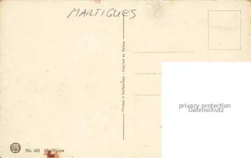 AK / Ansichtskarte Martigues_13_Bouches du Rhone Hafenpartie Kuenstlerkarte 