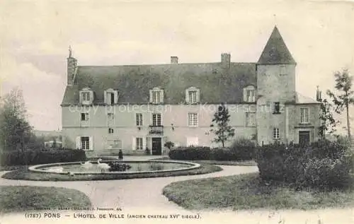 AK / Ansichtskarte Pons_17 Hotel de Ville 