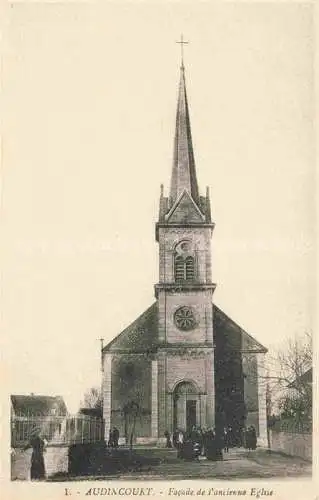 AK / Ansichtskarte Audincourt_Montbeliard_25_Doubs Facade de l ancienne Eglise 