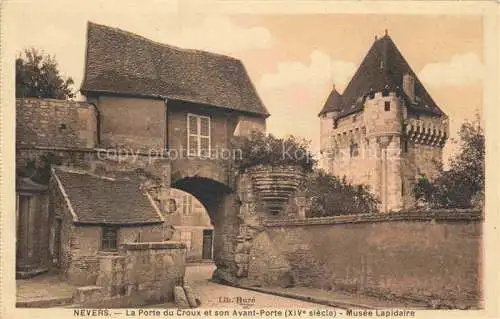 AK / Ansichtskarte Nevers_58_Nievre La Porte du Croux et son Avant Porte Musee Lapidaire 