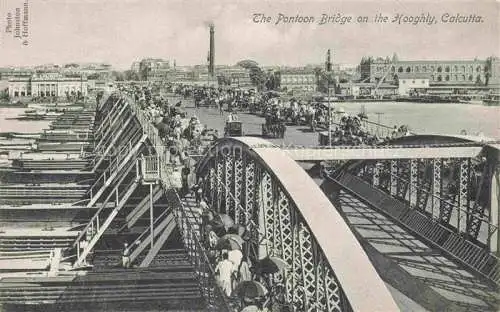 AK / Ansichtskarte  Calcutta India The Pontoon Bridge on the Hooghly