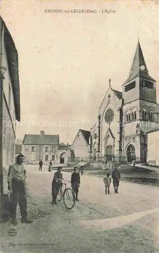 AK / Ansichtskarte Croissy sur Celle_60_Oise Eglise Kirche 