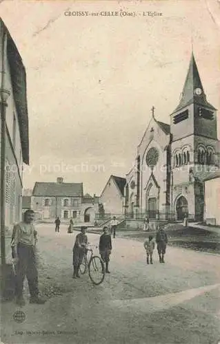 AK / Ansichtskarte Croissy sur Celle_60_Oise Eglise Kirche 