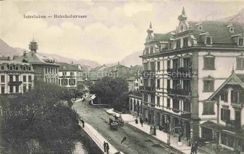 AK / Ansichtskarte INTERLAKEN_BE Bahnhofstrasse Interlaken_BE