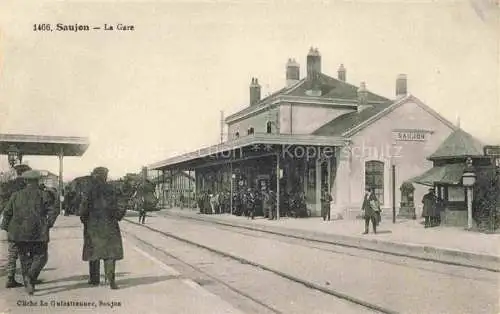 AK / Ansichtskarte Saujon_Saintes_17_Charente Maritime La gare Bahnhof 