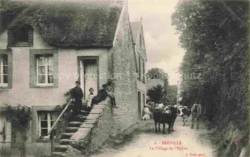 AK / Ansichtskarte Brevillers_Amiens_80_Somme Le village de l eglise 