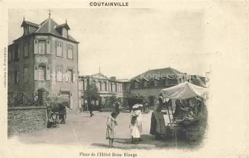 AK / Ansichtskarte COUTAINVILLE_Agon Coutainville_Coutances_50_Manche Place de l Hotel Beau Rivage 