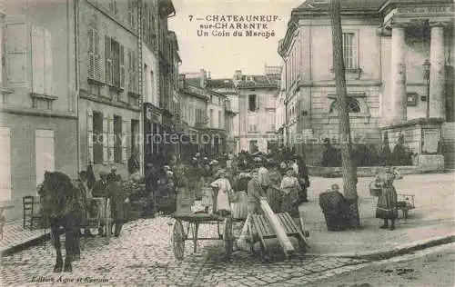 AK / Ansichtskarte Chateauneuf sur Charente_Cognac_16_Charente Un coin du marche 