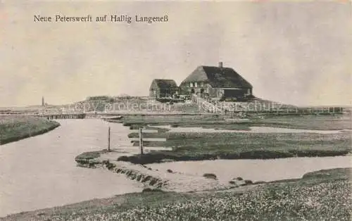 AK / Ansichtskarte  Hallig Langeness Neue Peterswerft