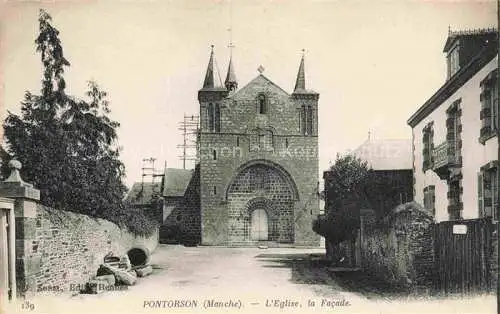 AK / Ansichtskarte Pontorson_Avranches_50_Manche Eglise la Facade 