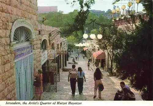 AK / Ansichtskarte  Jerusalem  Yerushalayim Israel The Artists Quarter of Hutzot Hayotzer