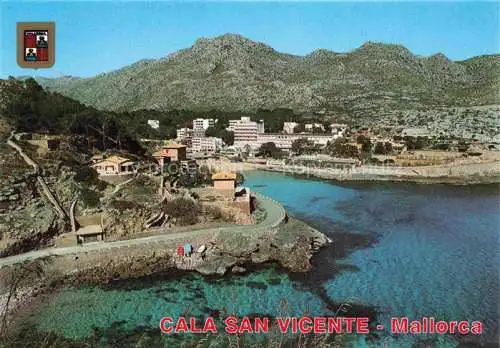 AK / Ansichtskarte  Cala San Vicente Mallorca Fliegeraufnahme