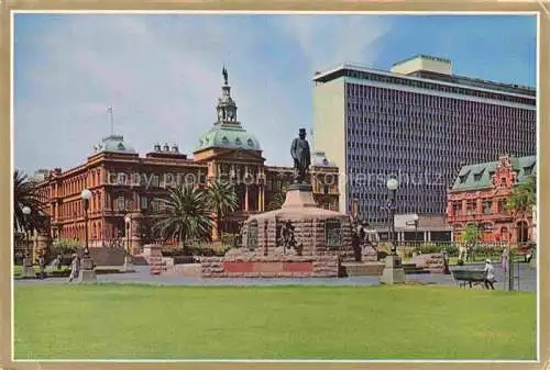 AK / Ansichtskarte  Pretoria Paul Kruger Statue with New Provincial Administration Buildings