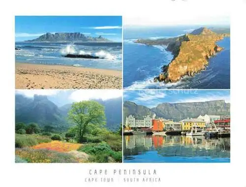 AK / Ansichtskarte  Cape-Town Kaapstad Kapstadt South-Africa RSA Cape Peninsula Fliegeraufnahme Strand Panorama