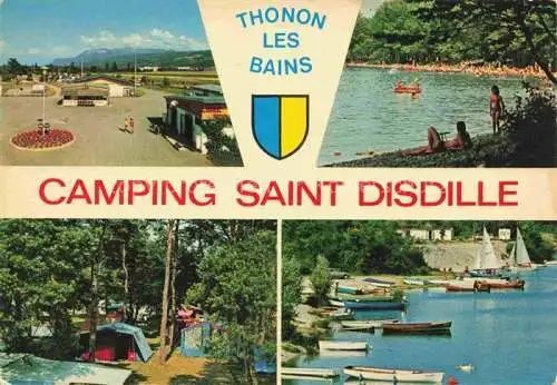 AK / Ansichtskarte Thonon les Bains_74_Haute Savoie Camping Saint Disdille Sur les Bords du Lac Leman 