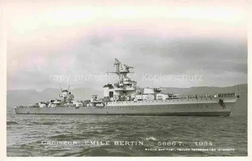 AK / Ansichtskarte  Marine  Warships Croiseur Emile Bertin 5886T 