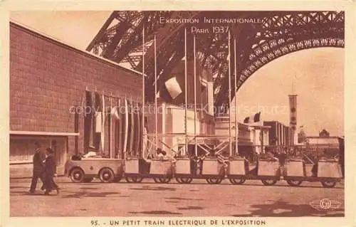 AK / Ansichtskarte  Exposition Internationale Paris 1937 Un Petit Train Electrique de L Exposition 