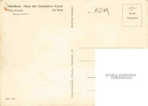 AK / Ansichtskarte  Verlag HDK Haus der Deutschen Kunst Nr. 427 Fritz Klimsch Muenchen Die Wage