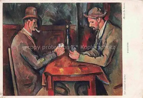 AK / Ansichtskarte  CEZANNE Paul Kuenstlerkarte Kartenspiel Les joueurs de cartes