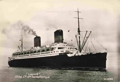 AK / Ansichtskarte  Dampfer Oceanliner Lieberte Cliche Transatlantique