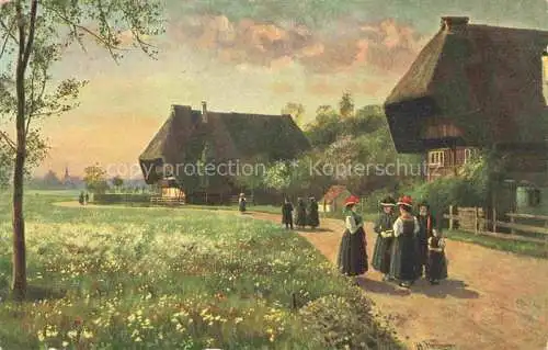 AK / Ansichtskarte HOFFMANN__Heinrich_Kuenstlerkarte Sonntag Morgen 
