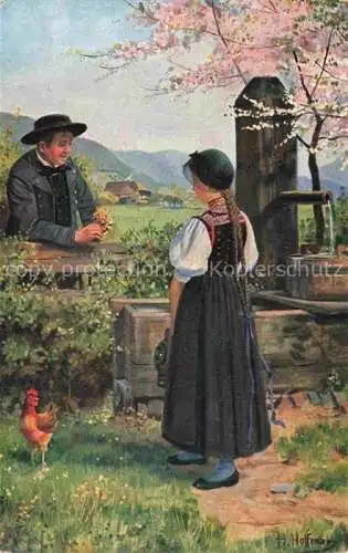 AK / Ansichtskarte HOFFMANN__Heinrich_Kuenstlerkarte Am Bildstoeckel 