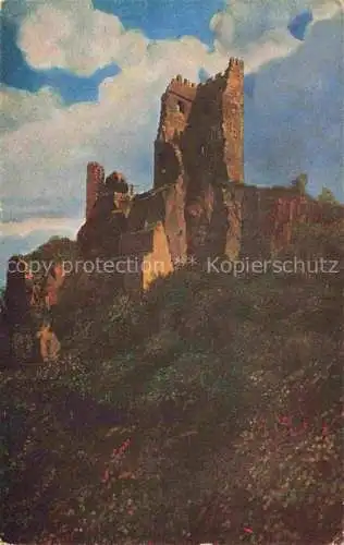 AK / Ansichtskarte HOFFMANN__Heinrich_Kuenstlerkarte Der Drachenfels 
