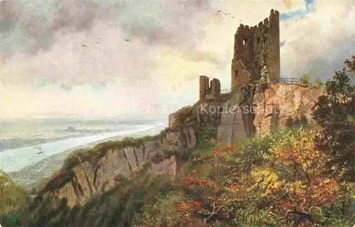 AK / Ansichtskarte HOFFMANN__Heinrich_Kuenstlerkarte Der Drachenfels mit Blick auf Koenigswinter Godesberg 