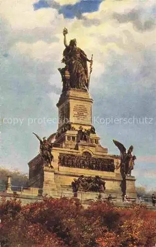 AK / Ansichtskarte HOFFMANN__Heinrich_Kuenstlerkarte Das Nationaldenkmal auf dem Niederwald 