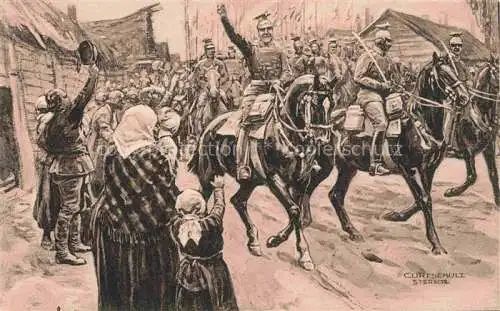 AK / Ansichtskarte  Czenstochau Schlesien Kriegsteilnehmer des Heeres und der Marine 1. Weltkrieg Wohlfahrtskarte des Reichsverband zur Unterstuetzung deutscher Veteranen e.V. Curt Schulz Kuenstlerkarte