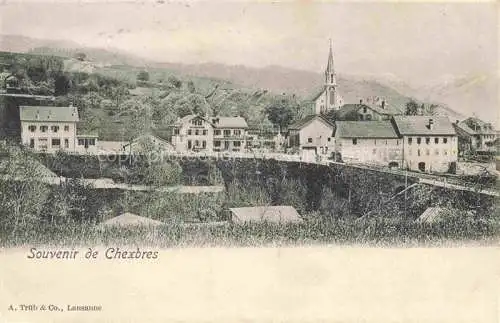 AK / Ansichtskarte Chexbres_VD Ortsansicht mit Kirche 