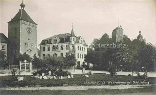 AK / Ansichtskarte Laufenburg_AG Wasserturm mit Schlossberg Laufenburg AG