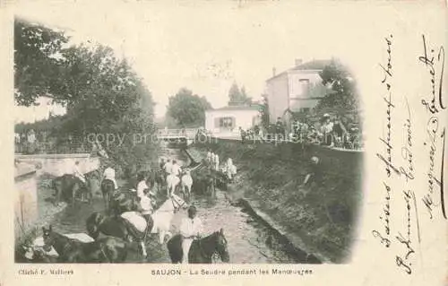 AK / Ansichtskarte Saujon_Saintes_17_Charente Maritime La Seudre pendant les Manoeuvres 