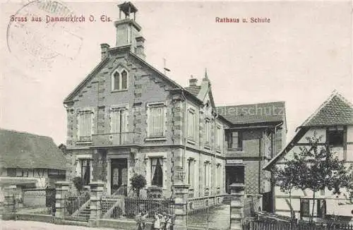 AK / Ansichtskarte Dammerkirch_Elsass_Dannemarie_68_Haut Rhin Rathaus Schule 