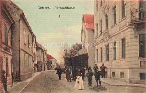 AK / Ansichtskarte  Poechlarn Niederoesterreich AT Rathausstrasse