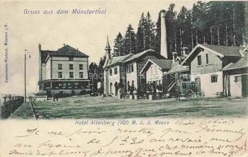 AK / Ansichtskarte Muensterthal_Elsass_Munster_68_Alsace_Haut Rhin Hotel Altenberg 