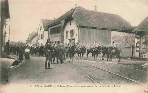 AK / Ansichtskarte Lauw_Thann_68_Haut Rhin Retour d une reconnaissance de cavalerie 