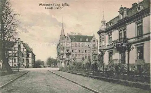 AK / Ansichtskarte Weissenburg_Wissembourg_67_Alsace Landauertor 