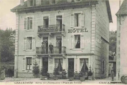 AK / Ansichtskarte Gerardmer_88_Vosges Hotel de l Esperance Place du Tilleul 