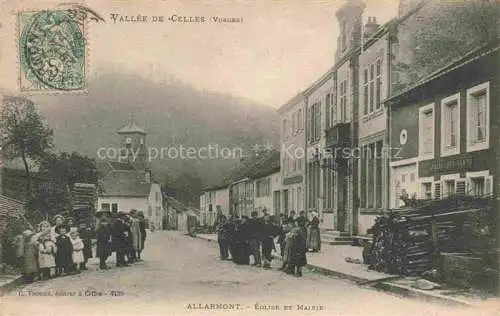 AK / Ansichtskarte Allarmont_Saint Die_88_Vosges Eglise et la Mairie 