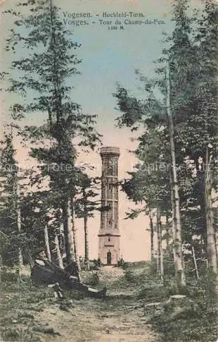 AK / Ansichtskarte Hochfeld Turm_Tour du Champ du Feu_Grube_Thann_68_Haut Rhin Aussichtsturm in den Vogesen 