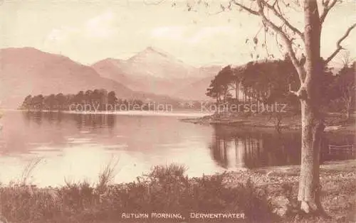 AK / Ansichtskarte  Derwent Water Derwentwater Keswick Allerdale West Cumbria UK Panorama Autumn Morning