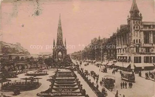 AK / Ansichtskarte  EDINBURGH  SCOTLAND UK Princes Street looking west