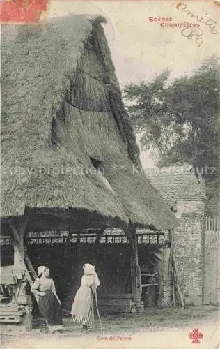 AK / Ansichtskarte  Landwirtschaft Scenes Champetres Coin de Farme Bauernhaus