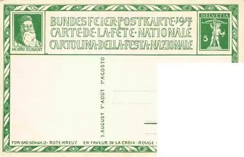 AK / Ansichtskarte  Bundesfeier Schweiz Militaria ed Vallet Rote Kreuz