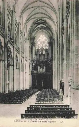 AK / Ansichtskarte  Orgel Kirchenorgel Organ Orgue Coutances Interieur de la Cathedrale 