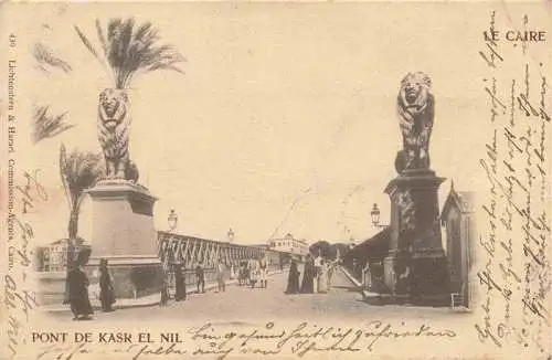 AK / Ansichtskarte  Bruecken Bridges Ponts Kasr El Nil Caire Cairo Egypte 