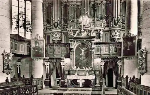 AK / Ansichtskarte  Orgel Kirchenorgel Organ Orgue Bueckeburg Altar der Stadtkirche